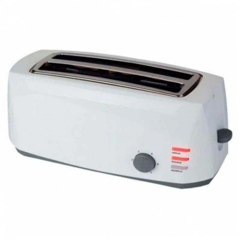 Tostapane Comelec TP1728 2 fessure 1400 W 6 livelli Riscaldamento Scongelamento Bianco - immagine 1