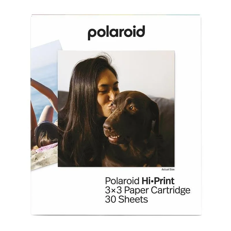 Carta fotografica Polaroid Hi-Print 3x3 76x76 mm 30 fogli - immagine 1