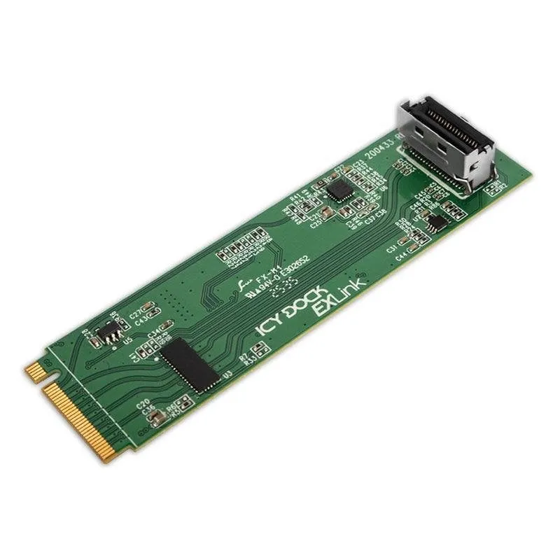 Adattatore ICY DOCK MB309A5 M.2 NVMe PCIe 5.0 a MCIO 4i con Redriver - immagine 1