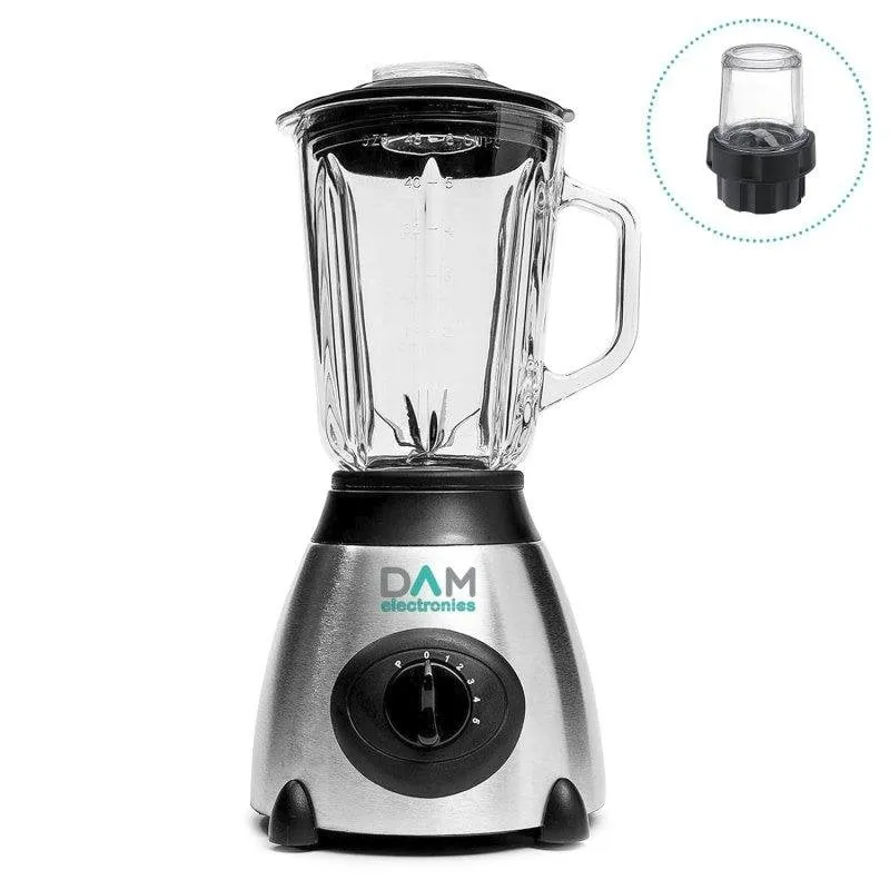 Frullatore 2 in 1 Dam Electronics 1500W 1,5L Acciaio Inossidabile - immagine 1