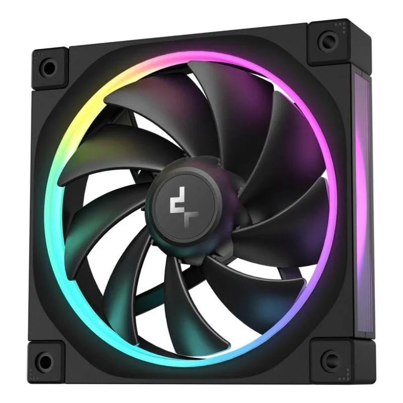 Raffreddamento Aria DeepCool 120mm FL12 RGB PWM Nero 2150 RPM FDB - immagine 1