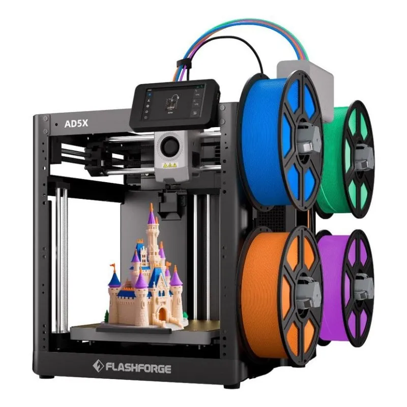 Stampante 3D Flashforge AD5X 220x220x220 mm 4 colori Wifi Ethernet USB Finestra - immagine 1
