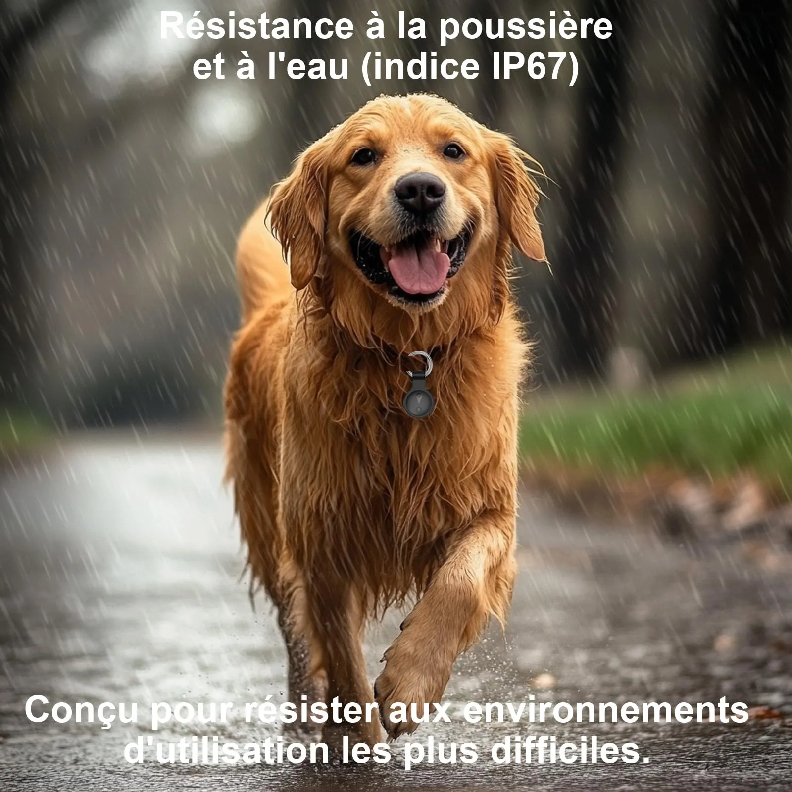 Collare GPS Gatto,GPS per Cani Supporta Sia I Sistemi iOS che Android, Localizzatore GPS per Cani in Tempo, Batteria A Lunga Durata, Localizzatore per Animali Domestici Impermeabile-Nero Puro - immagine 4