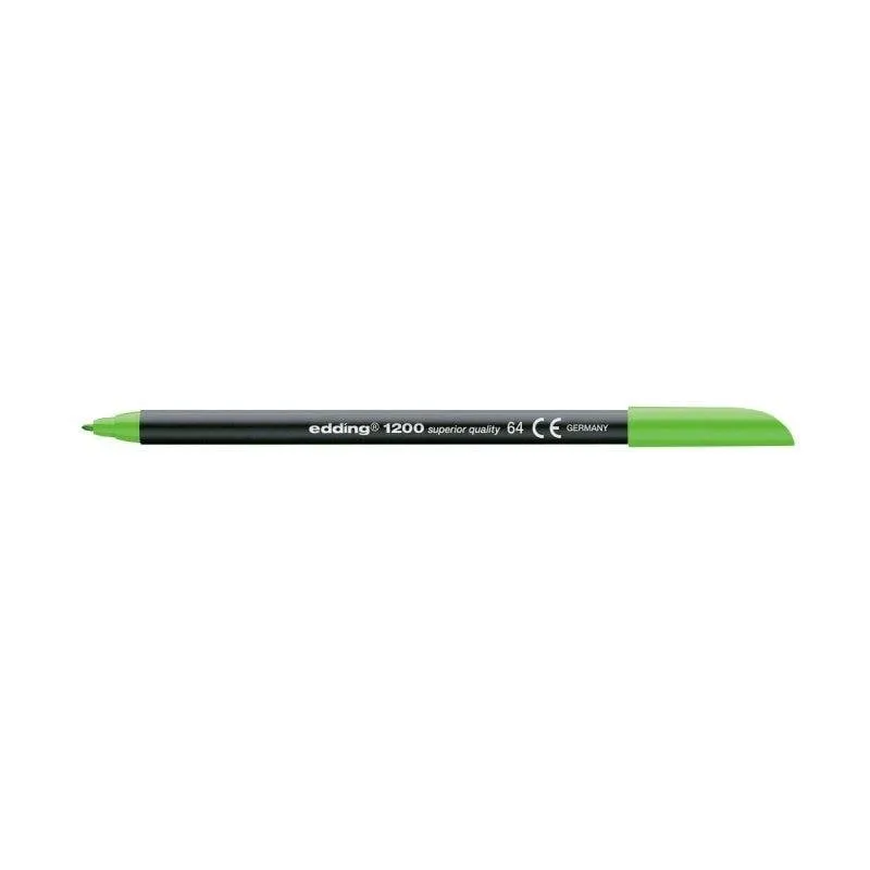 Pennarello Fibra Edding 1200 Punta Tonda 0.5 mm Verde Neon - immagine 1