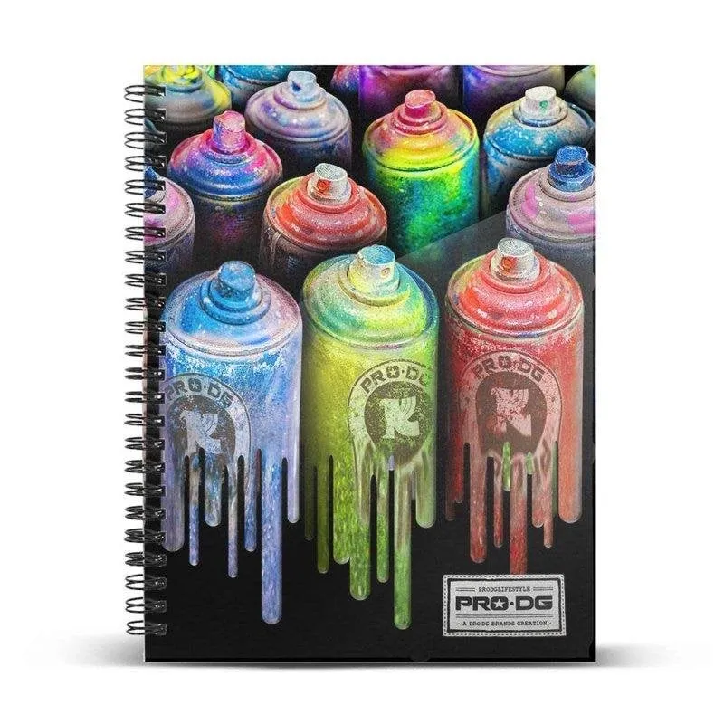 Quaderno Spirale Pro-dg Colors A5 120 Fogli Quadrettato 5 mm 6 Fori - immagine 1