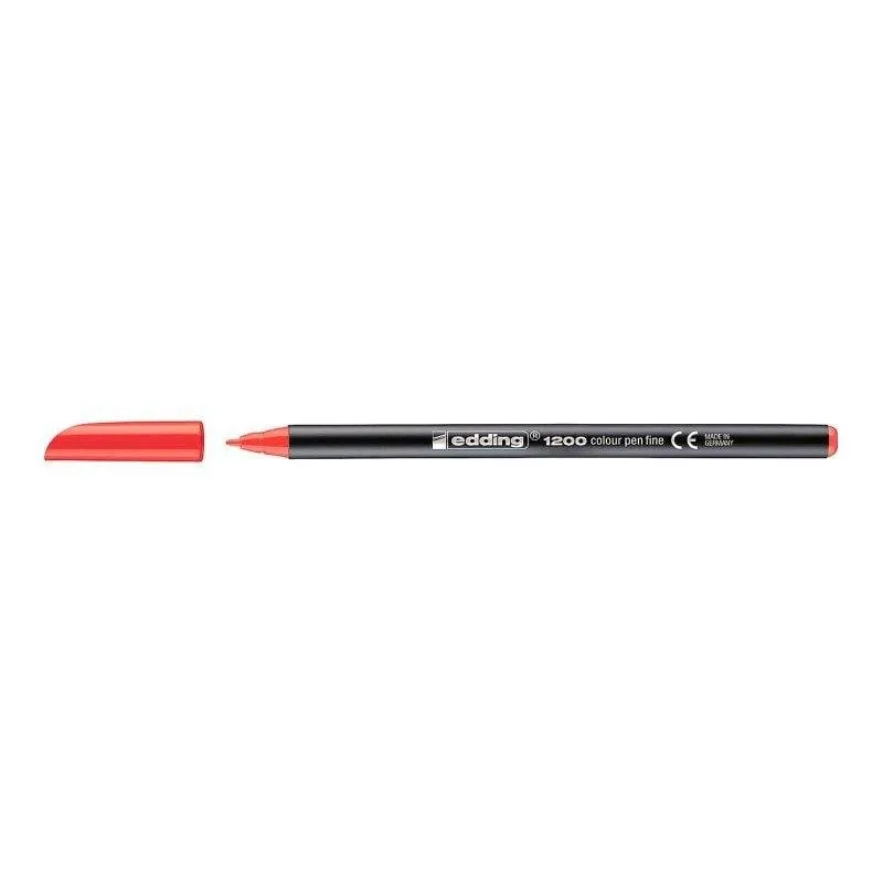 Pennarello a fibra Edding 1200 rosso punta tonda 0.5 mm - immagine 1