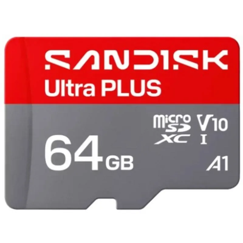 Scheda microSDXC SanDisk Ultra PLUS 64 GB UHS-I 150 MB/s Classe 10 U1 V10 - immagine 1