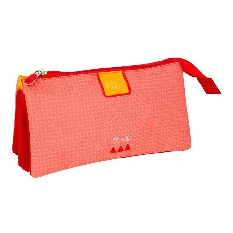 Estuche Portatodo Triple Plano Grafoplás Kūru Rosa - immagine 1
