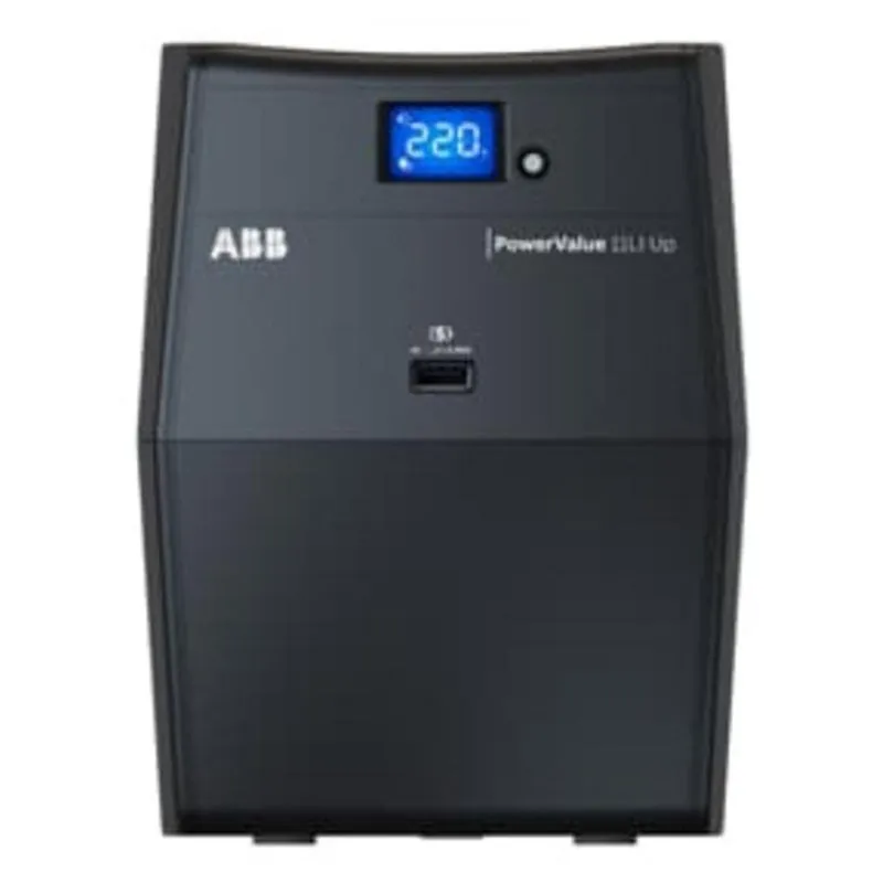Sai Abb 1,5 kVA Batteria Piombo Acido Linea Interattiva Torre Nera - immagine 1
