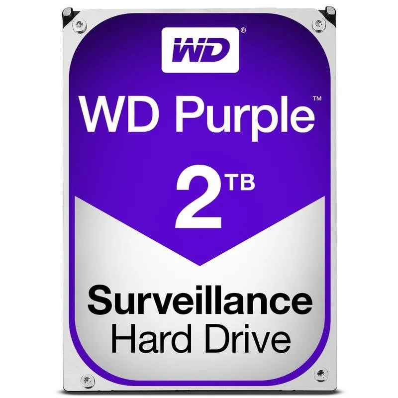 Disco Rigido Western Digital Purple WD20PURX 2TB HDD 5400rpm SATA 6Gb/s 64MB Cache - immagine 1