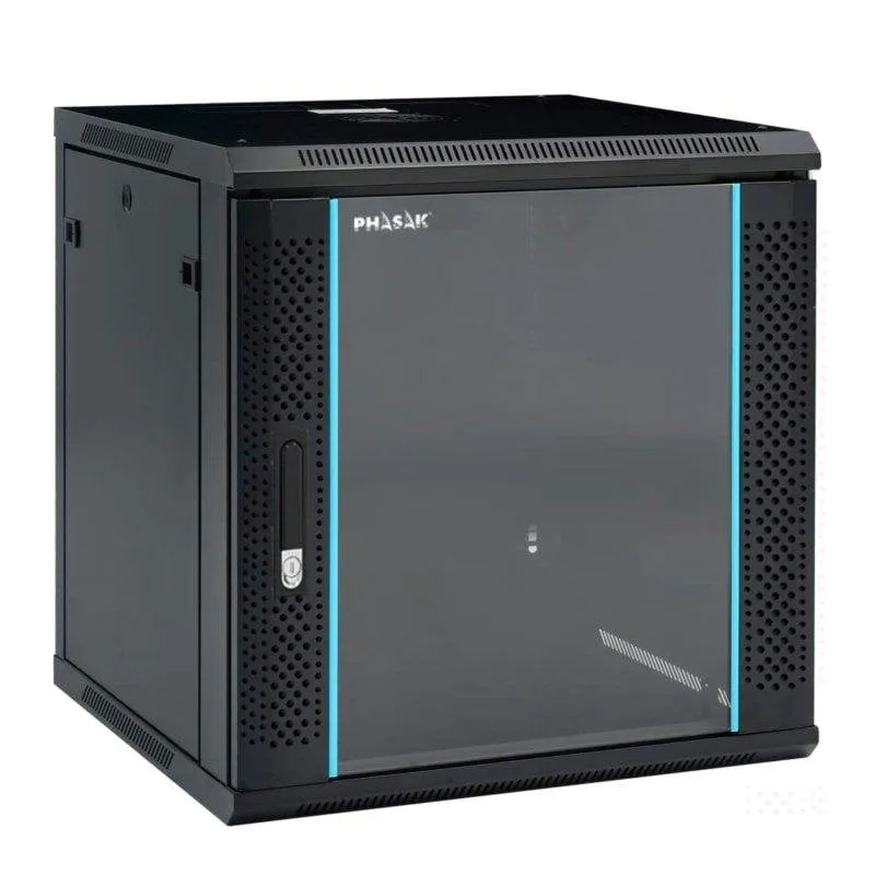 Rack murale 19″ Phasak Pro 9U 600×600 Montato – PHO 3109 - immagine 1