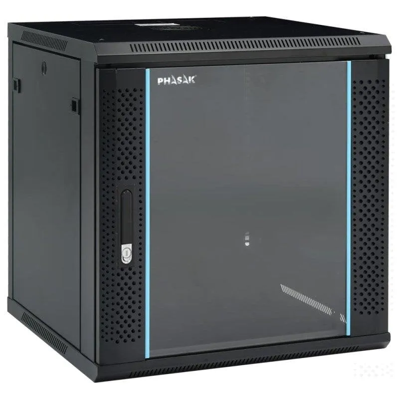 Rack murale 19″ Phasak Pro 12U 600x600 Montato – PHO 3118 - immagine 1