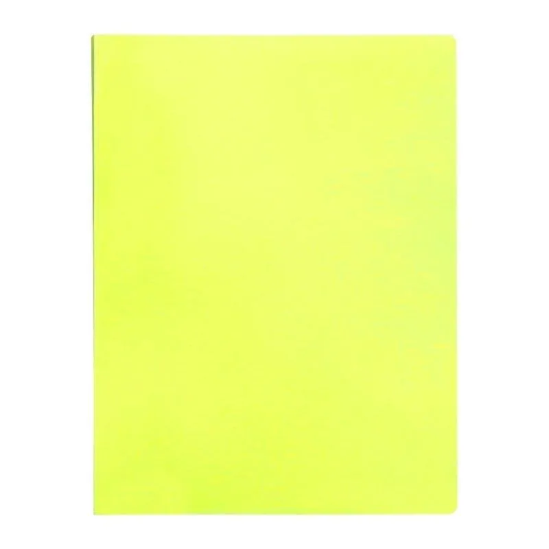 Cartella Liderpapel A4 con 20 buste trasparente giallo fluor - immagine 1