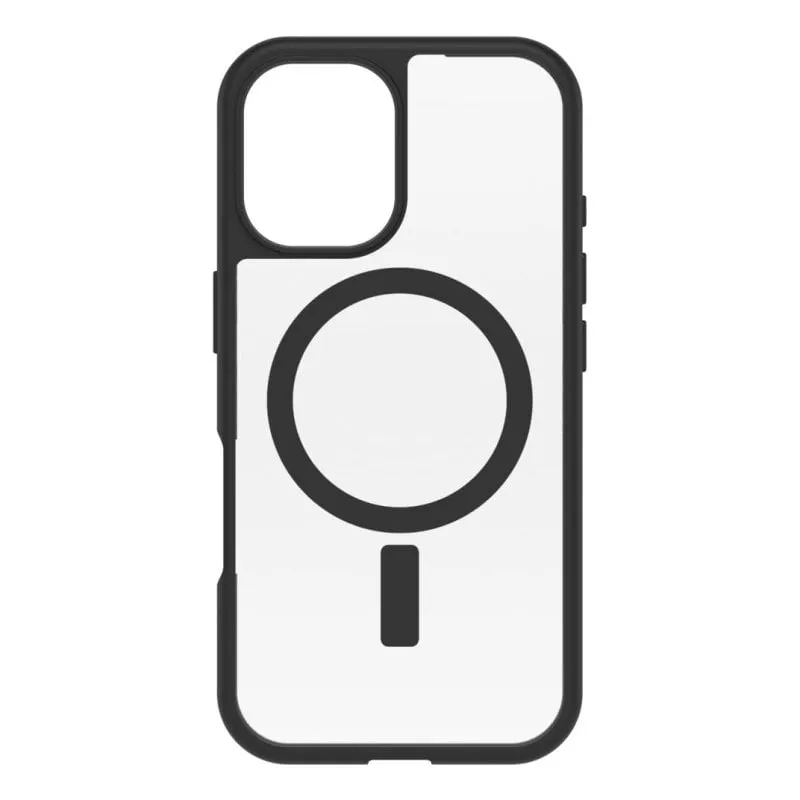 Funda para móvil OtterBox React Series Cover policarbonato nero trasparente per iPhone 16 - immagine 1
