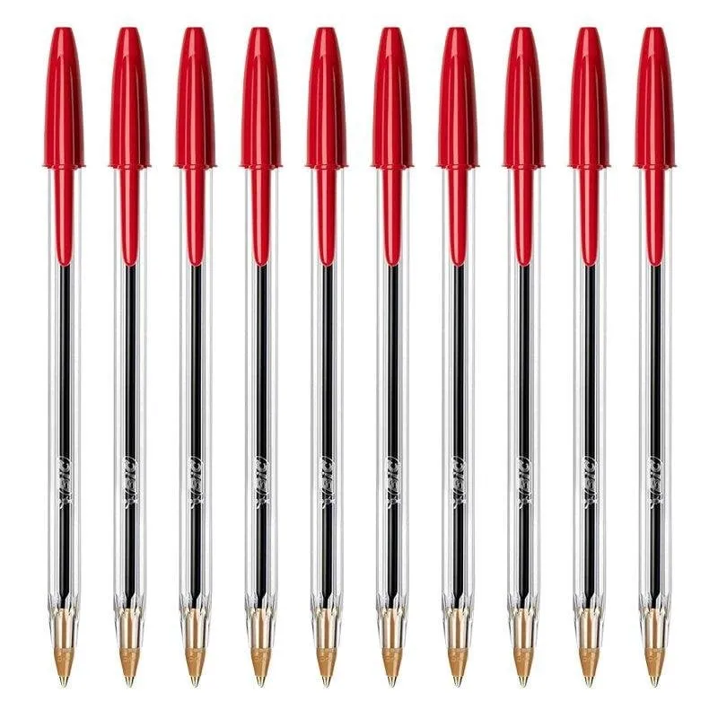 Bic - Set di 10 penne BIC Cristal Original Rosse - immagine 1
