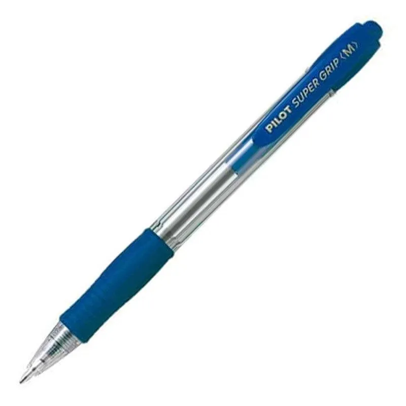 Penna Pilot Super Grip Blu a Sfera Media Inchiostro a Olio - immagine 1