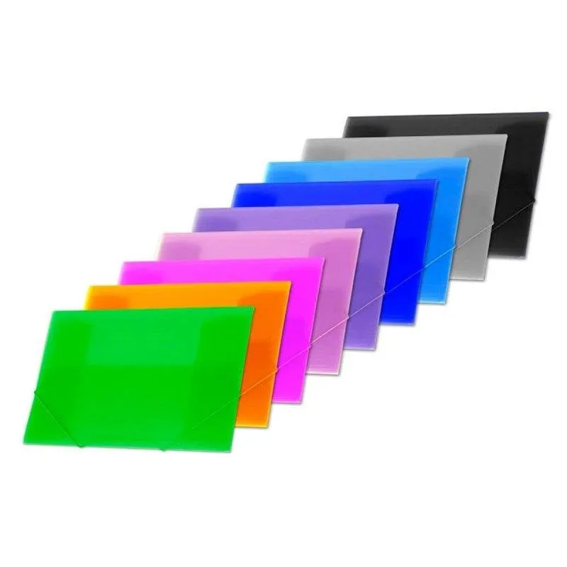 Cartella Office Box A4+ Traslucida con Chiusura Elastica Larga - immagine 1