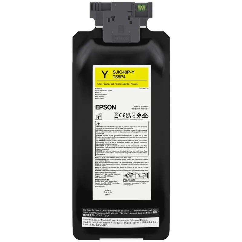 Cartuccia per Cartuccia Epson SJIC48P-Y Giallo 480 ml Pack Individuale - immagine 1