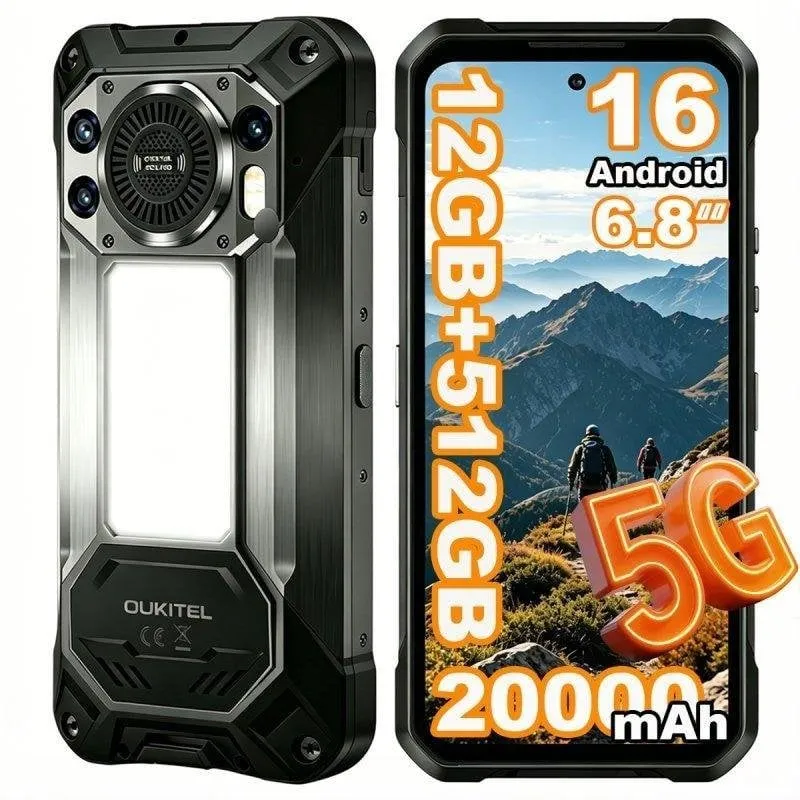 Oukitel WP61 5G 12GB 6.8" Nero 512GB Fotocamera 108MP - immagine 1