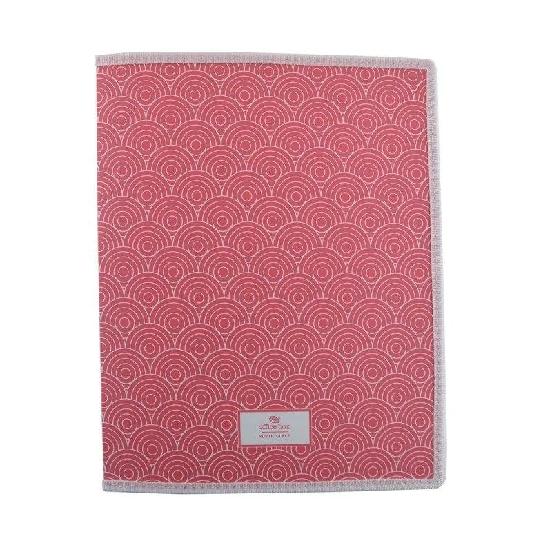 Cartella ad anelli Officebox North Glace A4 con tasca interna Coral - immagine 1