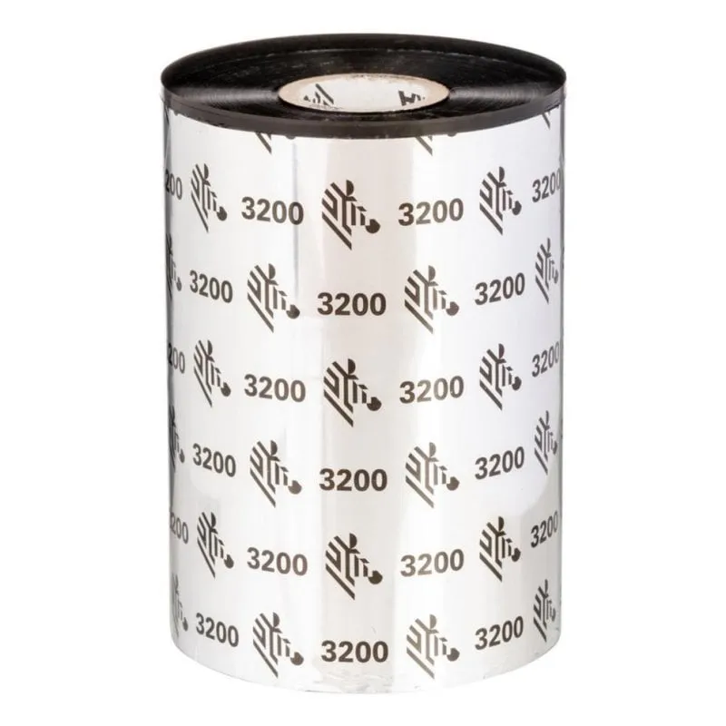 Nastro termico Zebra 3200 Wax/Resin 74 m x 11 cm Nero - immagine 1