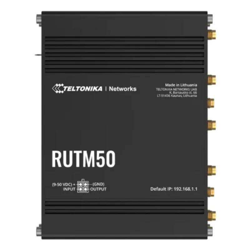 Router Teltonika RUTM50 5G WiFi 5 867 Mbps Dual Band Dual SIM Industriale - immagine 1