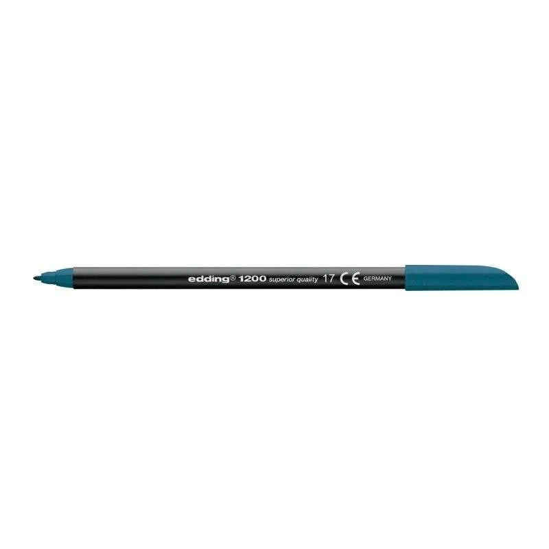 Pennarello a fibra Edding 1200 punta tonda 0.5 mm blu acciaio - immagine 1