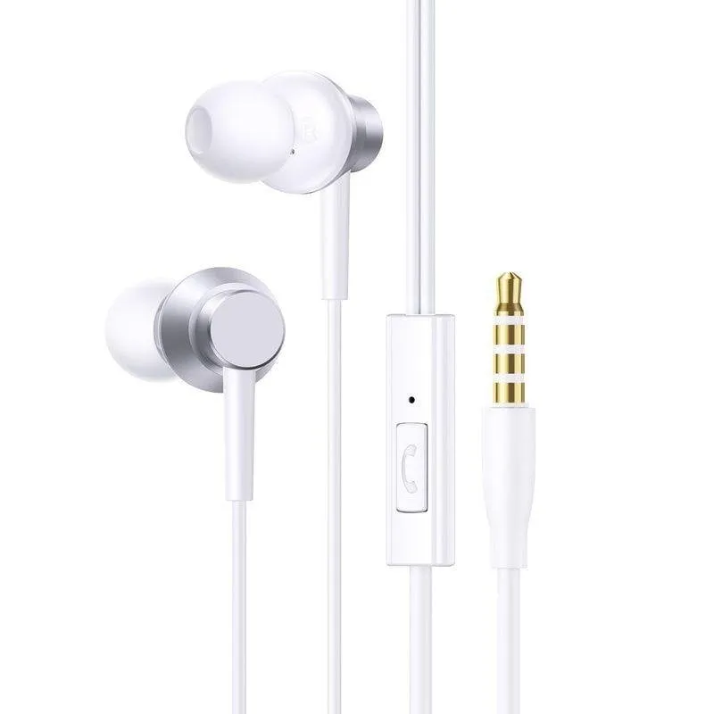 Auricolari Baseus ENCOK HZ11 con cavo 3,5 mm per chiamate e sport bianchi - immagine 1