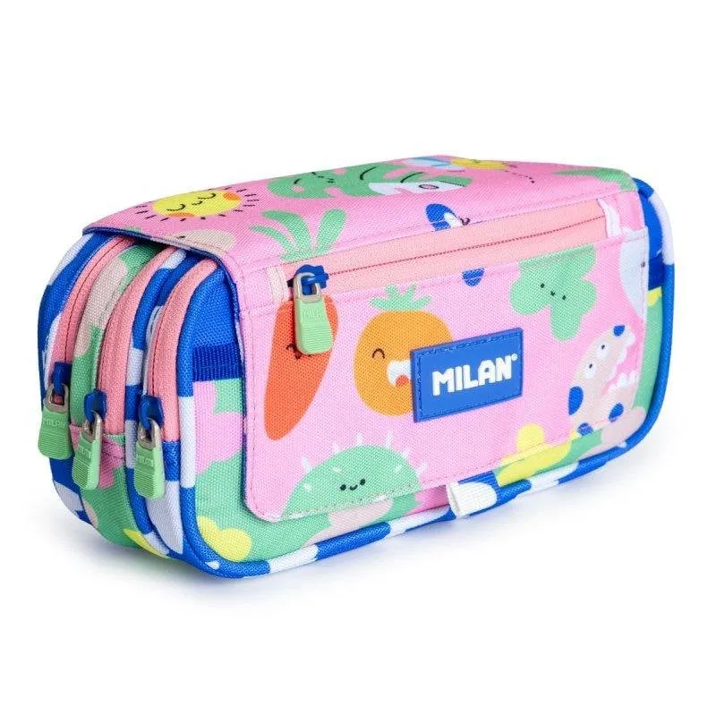 Porta-tripla Milan Green Grow con quattro cerniere per materiale scolastico - immagine 1