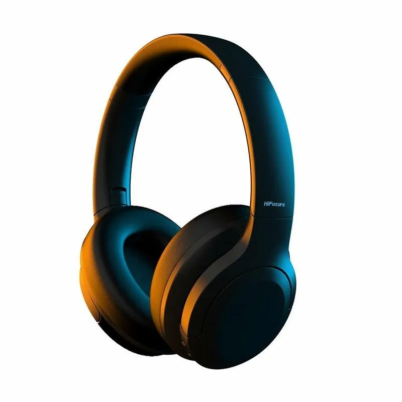 Auricolari HiFuture FutureTour wireless Bluetooth con cancellazione rumore, microfono e USB-C nero - immagine 1
