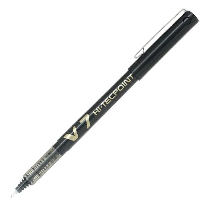 Penna Roller Ball Pilot V7 Hi-tecpoint 0.7 mm Inchiostro Nero - immagine 1