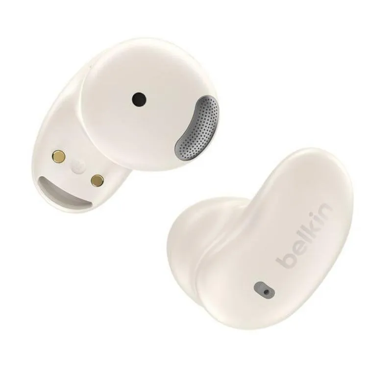 Auricolari Belkin SoundForm Anywhere wireless e cablati Bluetooth con cancellazione rumore, IPX4, bianchi - immagine 1