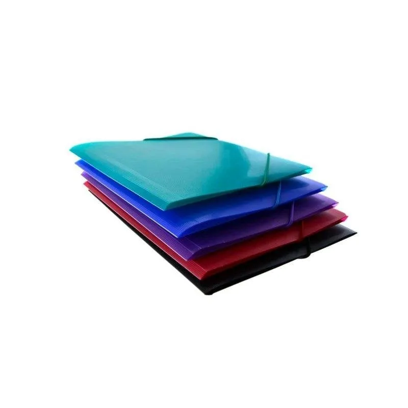 Cartella A4+ Office Box 51615 con 3 linguette e chiusura elastica rotonda - immagine 1