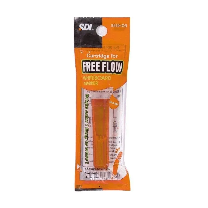Cartuccia di ricarica Sdi Free Flow per lavagna bianca - Arancione - immagine 1