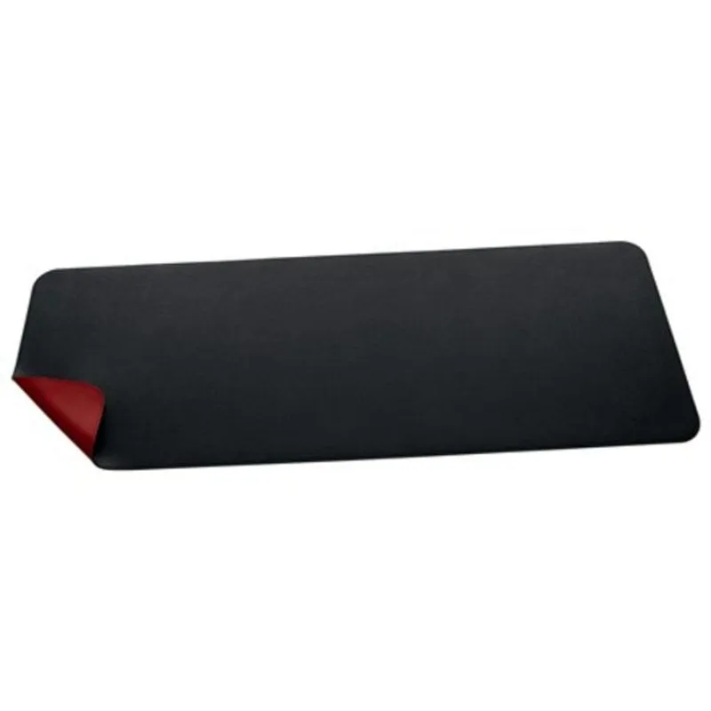 Tappetino per mouse Sigel SA603 Nero Rosso Imbottito pelle Base antiscivolo - immagine 1