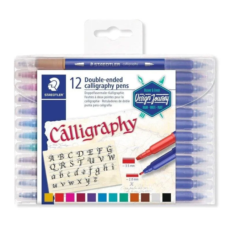 Pennarelli Staedtler Design Journey Doppia Punta 12 Colori - immagine 1