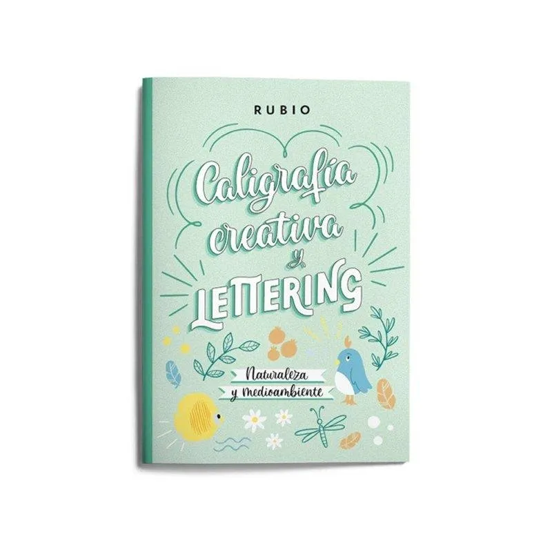 Quaderno da Colorire Rubio Calligrafia Creativa Lettering Verde - immagine 1