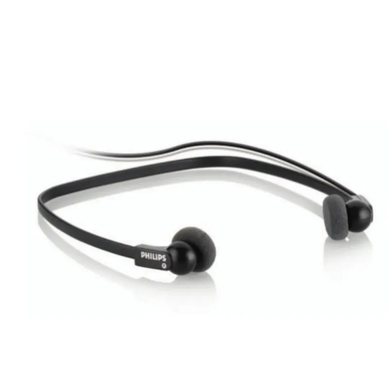 Cuffie Philips LFH0234 con cavo 3 m, uso sotto mento, audio alta qualità nero - immagine 1
