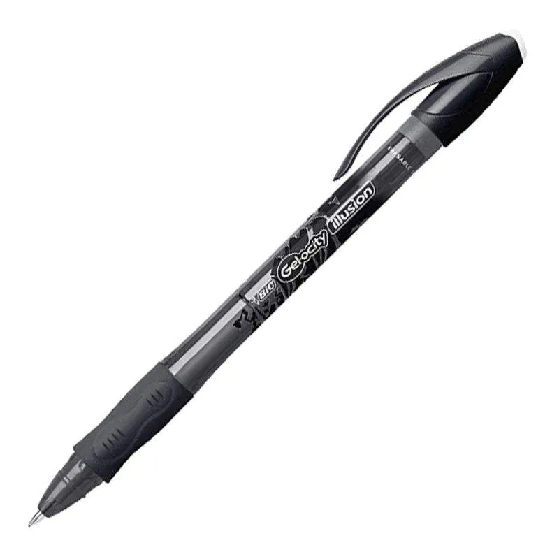 Bic Gel-ocity Illusion - Penna Biro Cancellabile e Ricaricabile 0.7mm con Grip - immagine 1