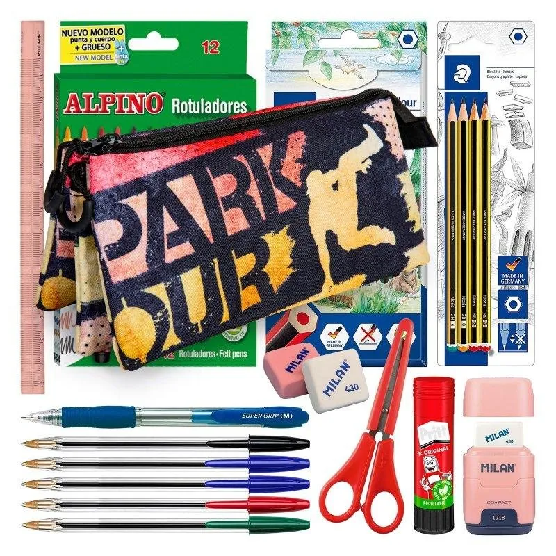 Astuccio Triplo Karactermania PRODG Bounce con Materiale Scolastico - immagine 1
