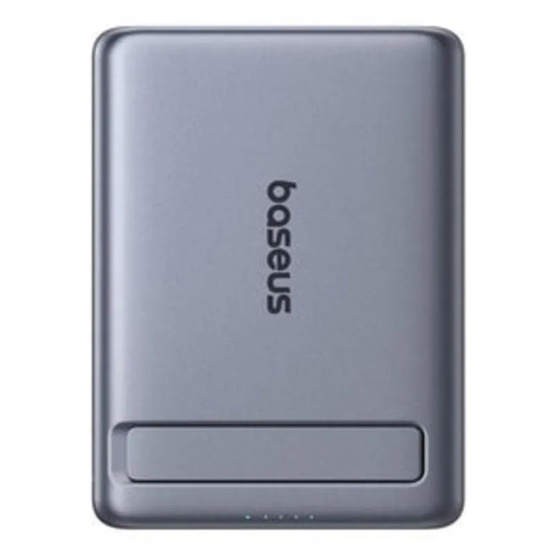 Batteria Esterna Baseus 5000 mAh Caricatore Wireless 5 W Grigio - immagine 1