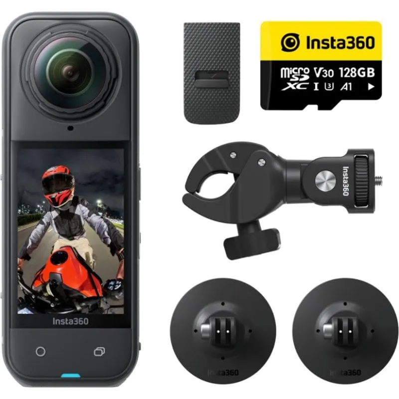 Action Cam Insta360 X5 8K UltraHD 360º Stabilizzazione Avanzata UltraWide WIFI BT Lenti Gorilla Glass - immagine 1