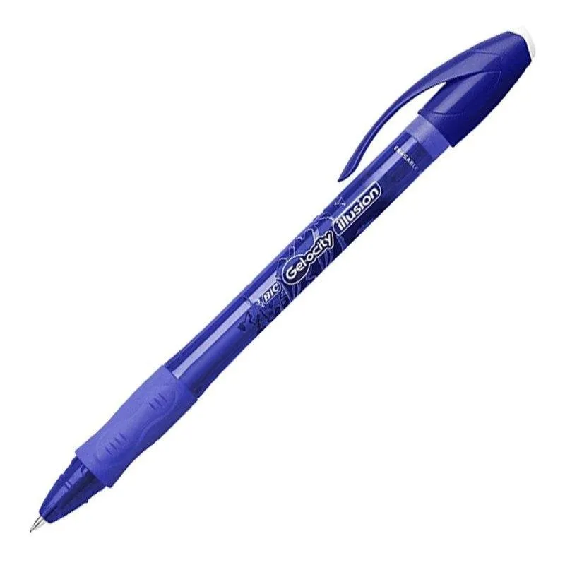 Bic Gel-ocity Illusion - Penna a Gel Cancellabile e Ricaricabile 0.7mm con Grip - immagine 1