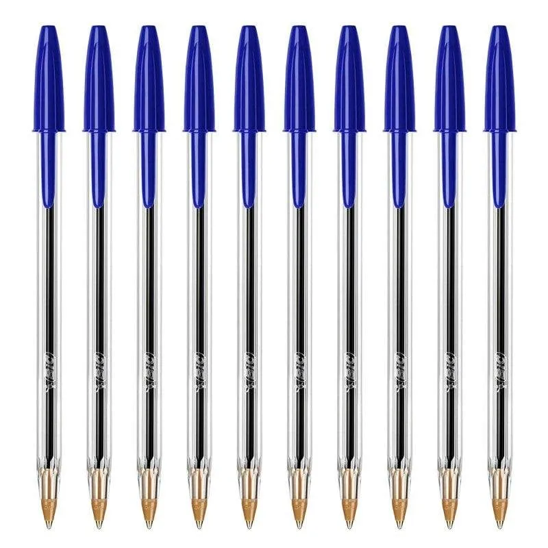 Bic - Set di 10 penne BIC Cristal Original blu a inchiostro olio - immagine 1