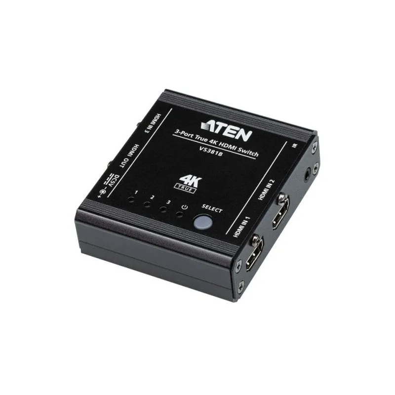 Switch HDMI 4K Aten VS381B 3 Porte con Telecomando - immagine 1
