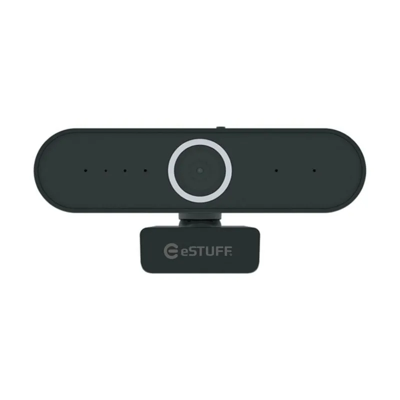 Webcam eSTUFF GLB246250 2MP Full HD 1080p 30fps Nero - immagine 1