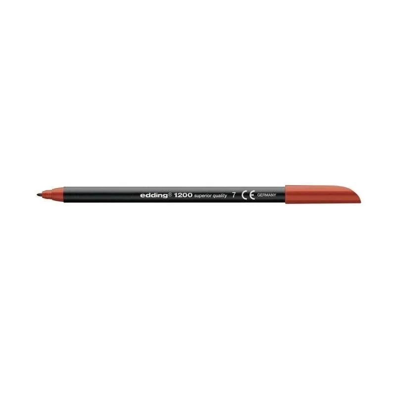 Pennarello a fibra Edding 1200 punta tonda 0,5 mm marrone - immagine 1