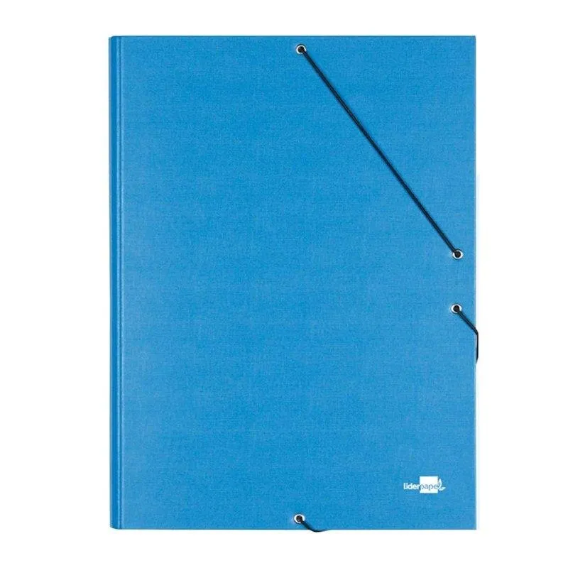 Cartella Liderpapel Folio Prolungato con Gomma Cartoncino Blu Chiaro - immagine 1