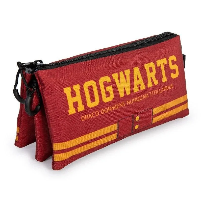 Astuccio Scolare Triplo Karactermania Harry Potter Gryffindor Rosso - immagine 1