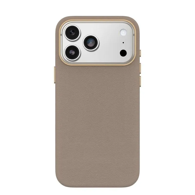 Funda para móvil OtterBox Symmetry Cactus Leather Cover pelle cactus grigio chiaro per iPhone 17 Pro Max - immagine 1